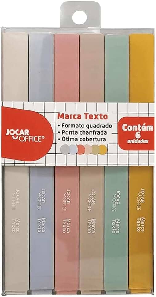Marca Texto - 6 Cores Jocar Office