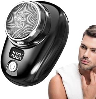 Mini Barbeador EléTrico PortáTil À Prova D'áGua De Dupla Finalidade Tipo C De Carga Aparador De Barba De Bolso