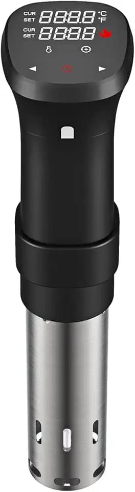 Mingzhe Fogão Sous Vide 1100W à prova d'água silenciosa máquina de cozinhar com tela de exibição de controle de tempo de temperatura precisa livro de receitas
