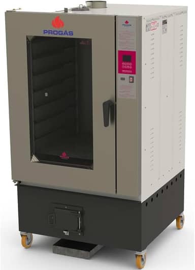 Forno Turbo a Lenha 10 Esteiras PRTLT-10000ST - Fornalha Traseira - Progás Lenha - Fornalha Traseira