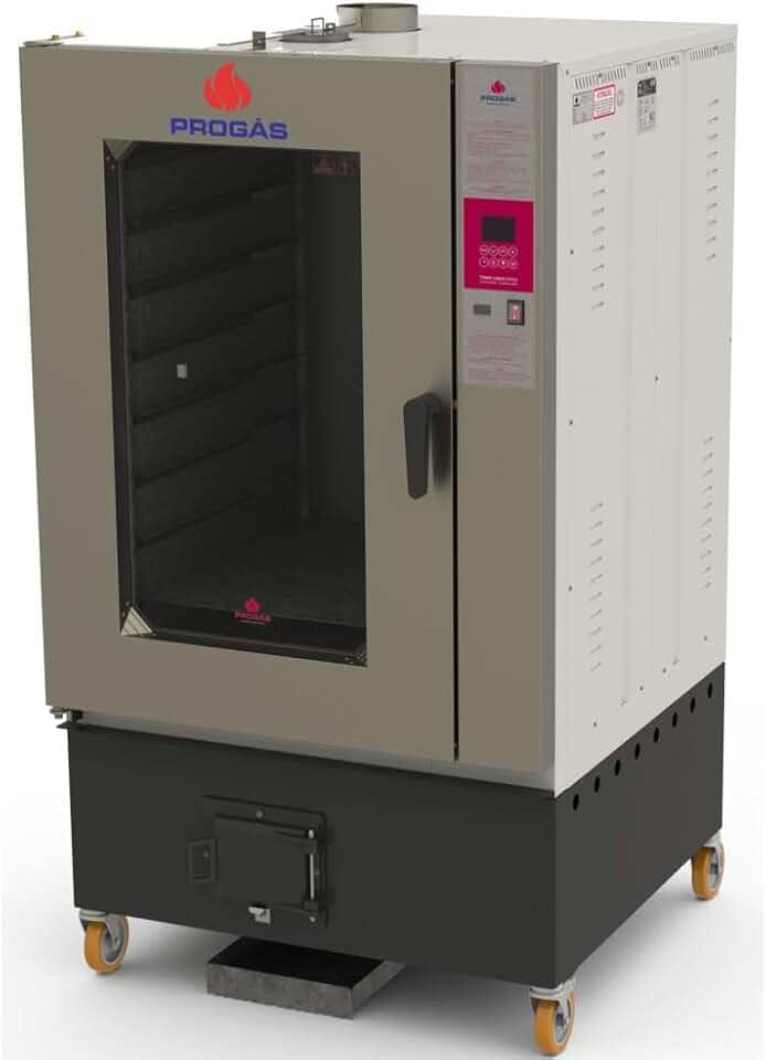 Forno Turbo a Lenha 10 Esteiras PRTLT-10000ST - Fornalha Traseira - Progás Lenha - Fornalha Traseira