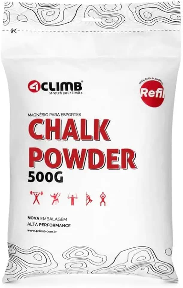 SACO DE MAGNÉSIO REFIL CHALK POWDER 500G - 4CLIMB