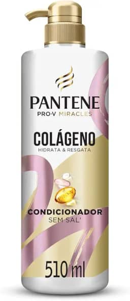Condicionador Pantene Colágeno Hidrata e Resgata 510ml, Rosa