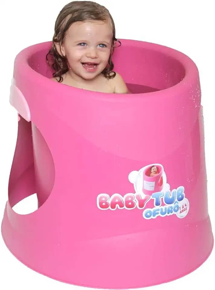 Baby Tub Piscina Banheira Ofurô Crianças 1 A 4 Anos Rosa