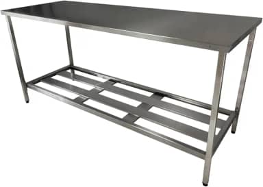 Mesa Inox Industrial Nortinox 190x70x90cm