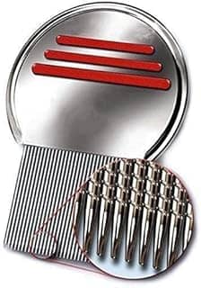Diska Nulife Pente para piolhos - Pente para piolhos Terminator, piolho profissional de aço inoxidável e pente de lêndeas para tratamento de piolhos, remove lêndeas