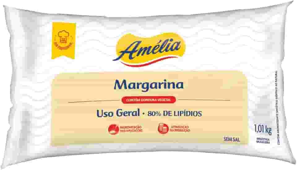 Margarina Uso Geral 80% sem Sal Amélia 1,01Kg
