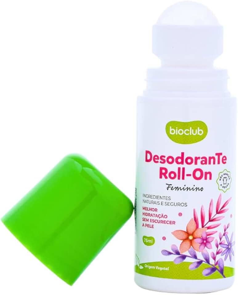 Desodorante Infantil Hipoalergênico Com Ingredientes Naturais Hidratante Não Mancha a Roupa e Protege a Pele Bioclub® Feminino 75ml