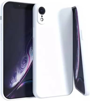 Capa Capinha Silicone Aveludada Compatível Com iPhone XR Premium (BRANCO)