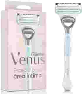 Gillette Venus Especial Para Área Íntima Aparelho de Depilação Recarregável com Barra Anti-irritação, Depilação Femenina íntima
