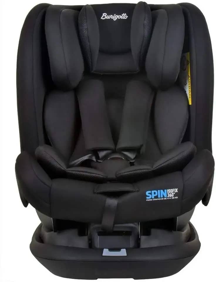 Cadeira Spin Isofix 360 graus de 0 a 36 Kg Black - Burigotto