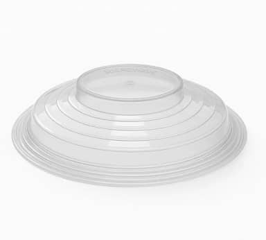 Tampa Para Microondas Protetora de Alimentos 25,7 cm Pode Ser Usado Com Prato de Comida Incolor Produzido com Plástico Livre de BPA Reutilizável Premium