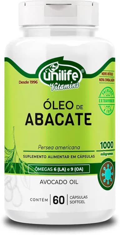 Óleo de abacate - 60 cápsulas