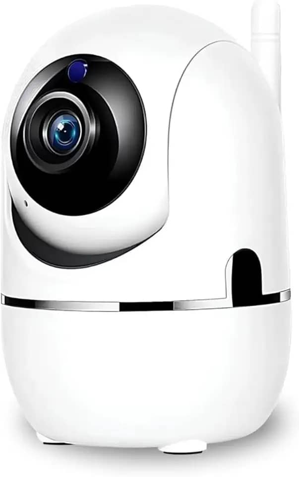 Câmera Smart Segurança Baba Eletrônica Ip WiFi Giratória Panorâmica Visão Noturna Microfone Antena Full HD Pet Vigilância Ambientes Internos e Externos Compatível Com SmartPhones PREMIUM