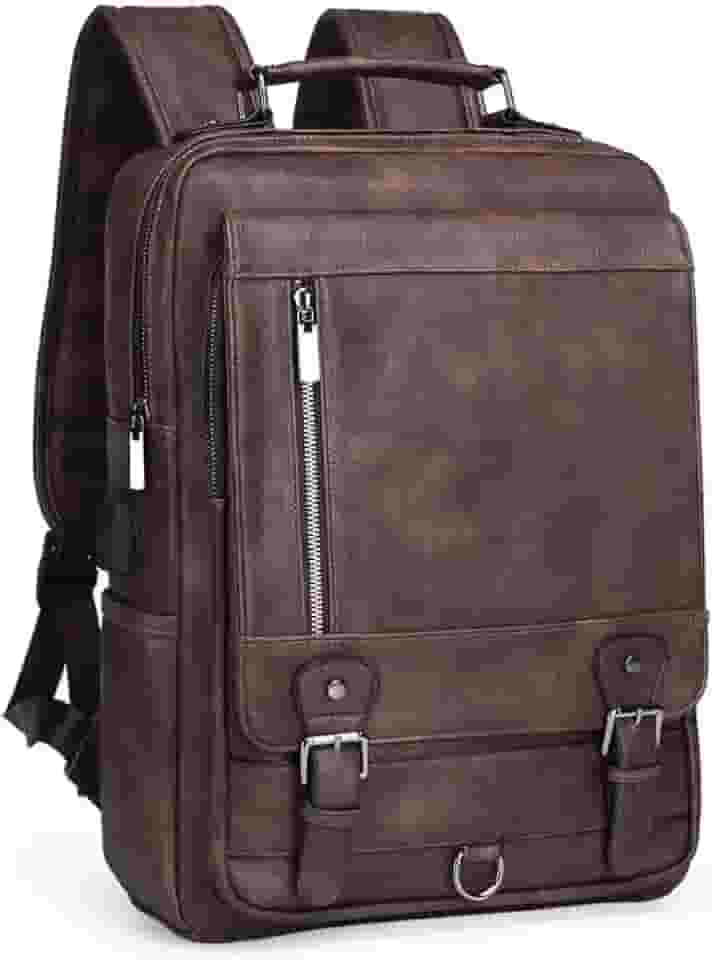 Mochila De Couro Executiva Resistente Viagem Masculino Femin