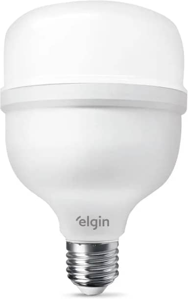 Lâmpada Super Bulbo LED T 30W 6500K Elgin Bivolt Luz Branca Fria