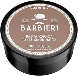 BARBIERI Pomada Super Matte 100g – Efeito Fosco Natural e Fixação Média para Penteados Masculinos