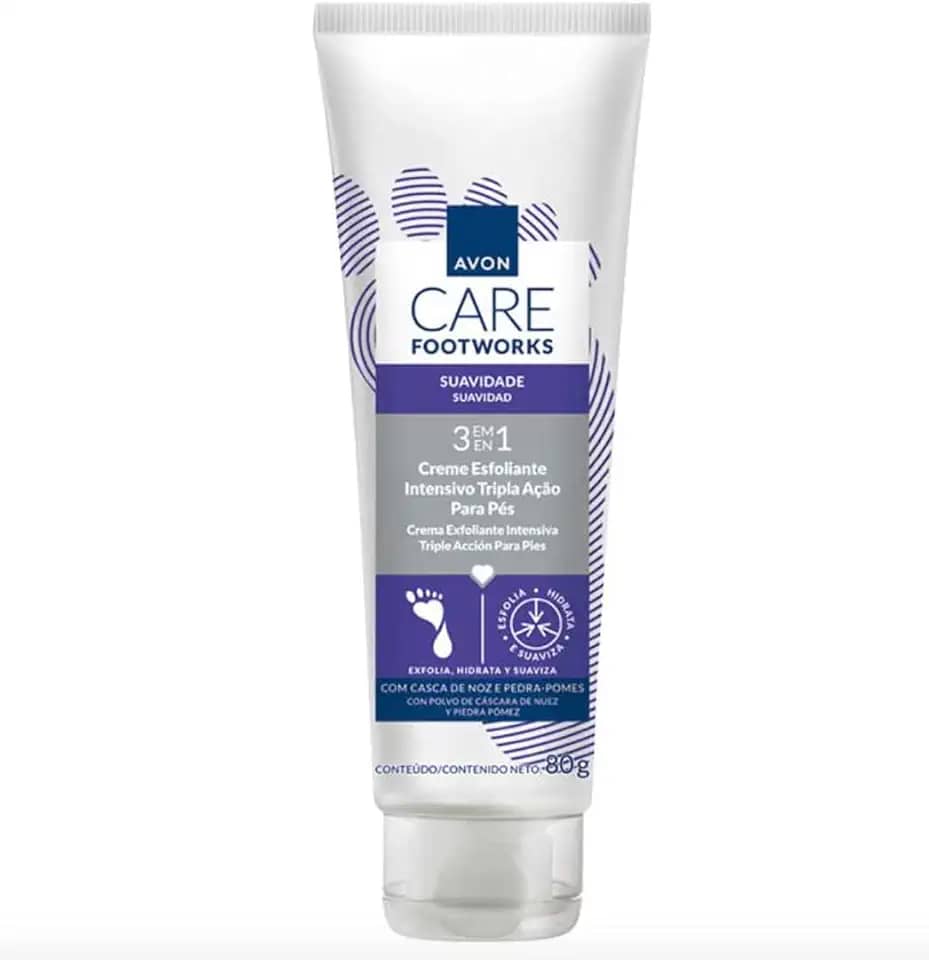 CREME ESFOLIANTE INTENSIVO PARA PÉS Tripla Ação Footworks AVON Care