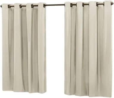 Cortina Blackout Corta Luz 2,20m x 1,30m para Sala e Quarto | Blecaute em Tecido de Qualidade | Decoração com Diversas Cores Disponíveis (Bege, 2,20m X 1,30m)