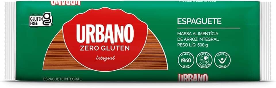 Urbano, Macarrão de Arroz Integral, Espaguete, Zero Glúten - 500 g