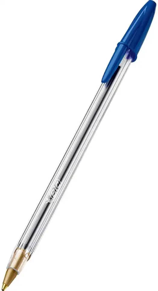 Caneta Azul Bic Cristal Dura Mais – Ponta Esferográfica Média de 1.0mm. Escrita Macia e Cor Intensa – Leve 4 Pague 3 – Pacote 4 Canetas