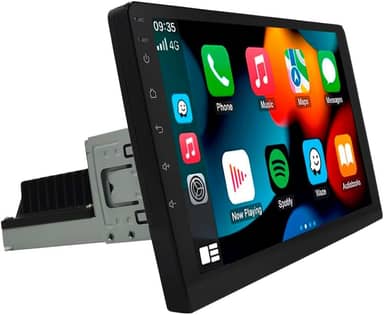 CENTRAL MULTIMÍDIA ANDROID 13, 1 DIN TELA IPS 7" FULL TOUCH, 2/32GB, USB, SD, AUX, BLUETOOTH, ESPELHA ANDROID E IOS, CARPLAY E ANDROID AUTO CONECTIVIDADE COM OU SEM FIO