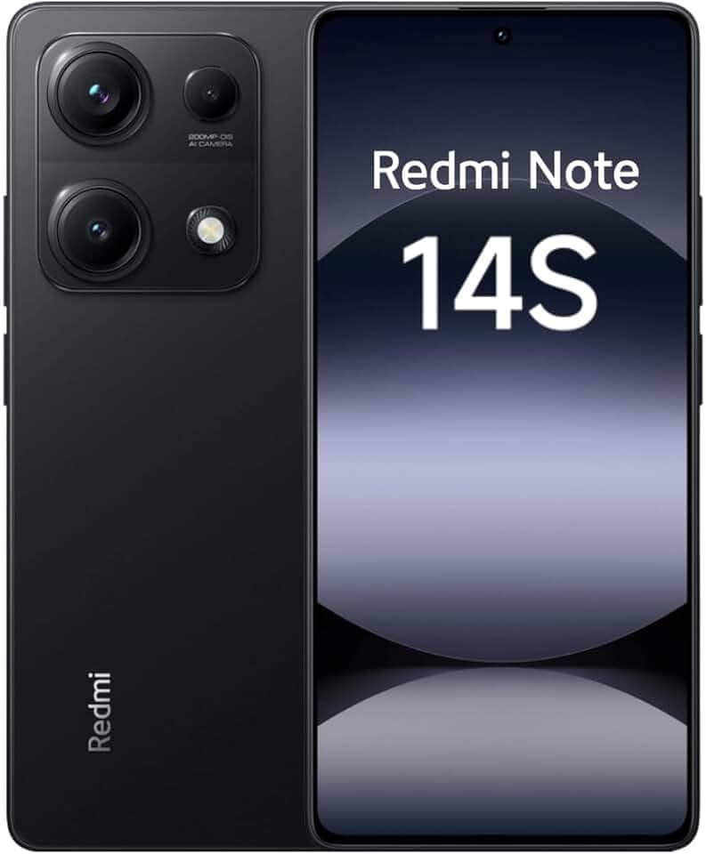 Xiaomi Redmi Note 14S 4G NFC 256gb 8GB Ram 6.67 Pol AMOLED Cor Preto Black MediaTek Helio G99-Ultra