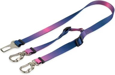 Basic Pet Cinto De Segurança Pet Duplo Universal Cachorro Gato Cães Gatos Carro Coleira Adaptador Ajustável (Lily)