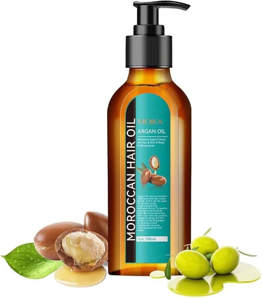 Óleo Capilar Marroquino com Argan, 100ml, Reparador para Cabelos Secos, Hidratante Multiuso para Cabelo