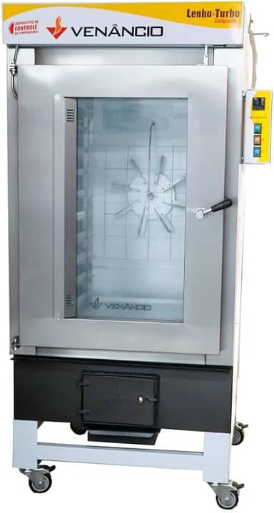 Forno Turbo A Lenha Ciclone Venâncio 10 Esteiras 127V Monofásico FCLT10-16728