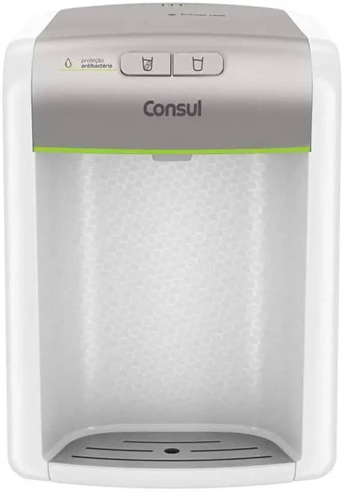 Purificador de água Consul Prata refrigerado, com proteção antibactérias - CPB34AS Bivolt