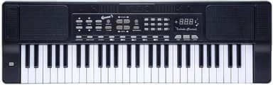 Teclado Musical Queen's de 54 Teclas, para Iniciantes e Intermediários, Preto