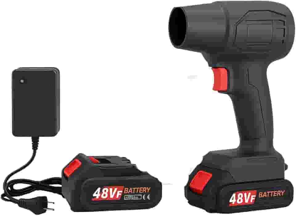 Soprador De Ar Portátil Sem Fio 35000PA Alta Potência - Bateria Recarregável Multiuso - Ideal para Folhas Jardim Carro e Limpeza de Calçadas