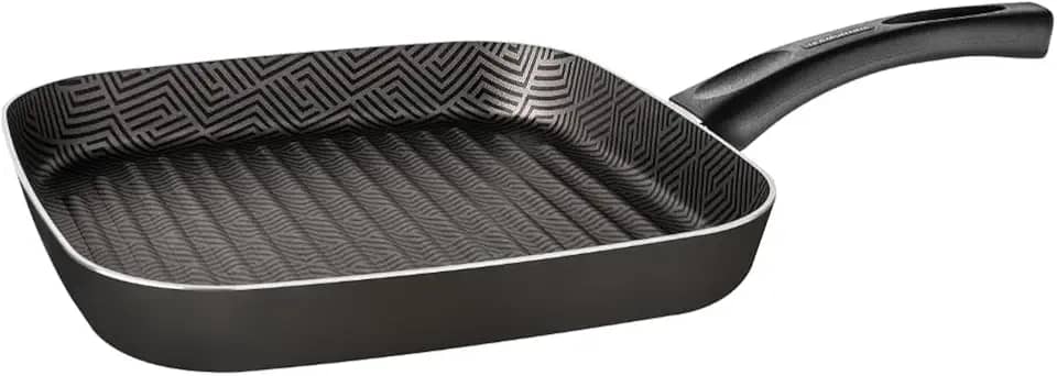 Bistequeira Tramontina Paris em Alumínio com Revestimento Interno em Antiaderente Starflon Max e Externo de Silicone Preto 28 cm 2,3 L