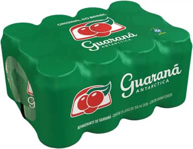 Refrigerante Guaraná Antarctica Regular, Pack com 12 Latas de 350ml