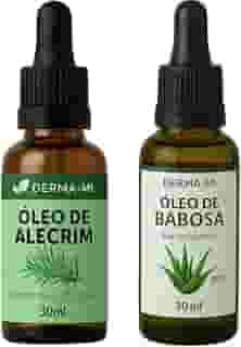 Kit Óleo de Alecrim + Óleo de Babosa 100% Puro – Crescimento Capilar, Fortalecimento, Hidratação e Revitalização Natural