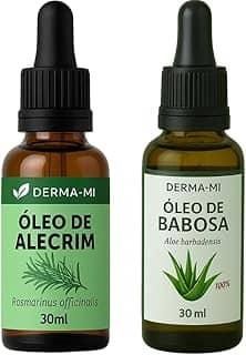Kit Óleo de Alecrim + Óleo de Babosa 100% Puro – Crescimento Capilar, Fortalecimento, Hidratação e Revitalização Natural
