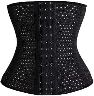 Cinta Modeladora Furadinha Redutora De Medidas Seca Barriga Tamanhos Elástica Compressão Abdominal Cintura Feminina Com 4 Níveis De Ajuste Academia Fitness (Nude, Pequeno, Cinta Modeladora)