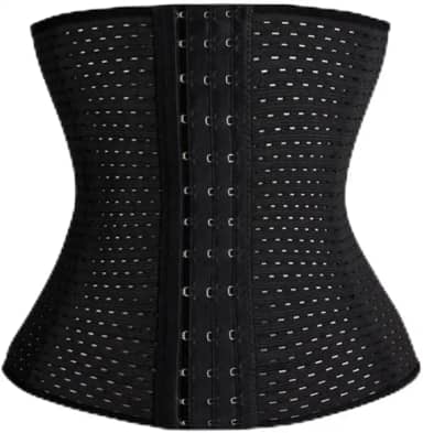 Cinta Modeladora Furadinha Redutora De Medidas Seca Barriga Tamanhos Elástica Compressão Abdominal Cintura Feminina Com 4 Níveis De Ajuste Academia Fitness (Nude, Pequeno, Cinta Modeladora)