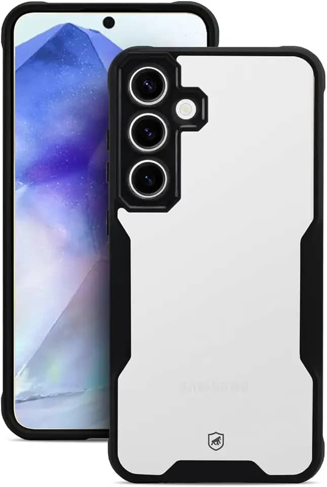 Gshield Capa Case Capinha Dual Shock Sense Preta Acabamento Premium Proteção Contra Arranhões, Quedas e Impactos para Samsung Galaxy (A55 5G)