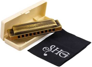 Gaita de Boca Diatônica Hering Vintage Harp 1020C em Dó