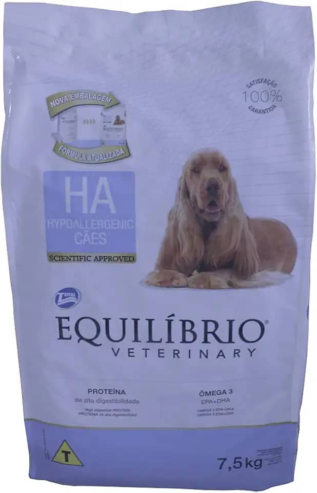 Veterinary Hypoallergenic Equilíbrio - Sabor Outro 7,5kg