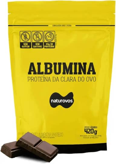 Naturovos Albumina - 420G Refil Chocolate -