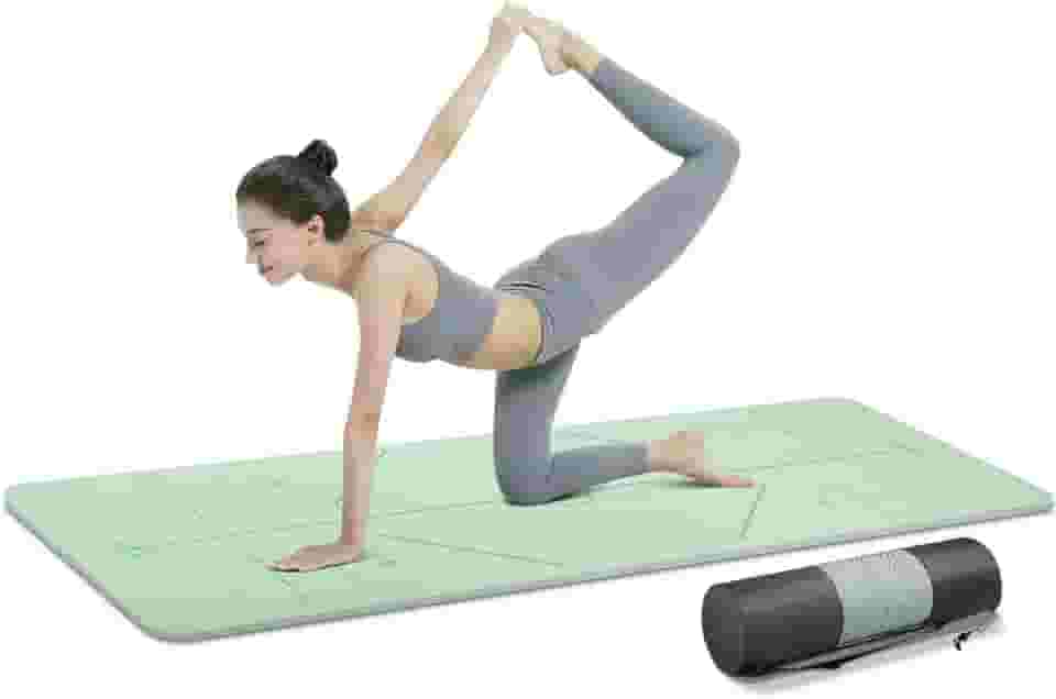 Tapete Yoga, 6 mm Espessura, 183x61cm, Tapete de Yoga, Tapete Ioga, Yoga Mat, Tapete Pilates, Treino Ginástica e Pilates, Macio e Aderente