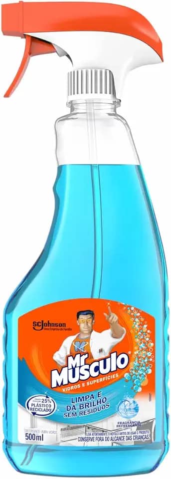 Limpador Mr Músculo Limpa Vidros Líquido Aparelho 500ml