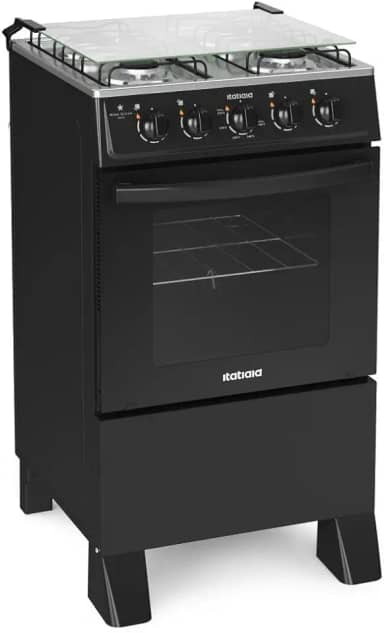 Fogão Itatiaia 4 Bocas Star Clean New Preto