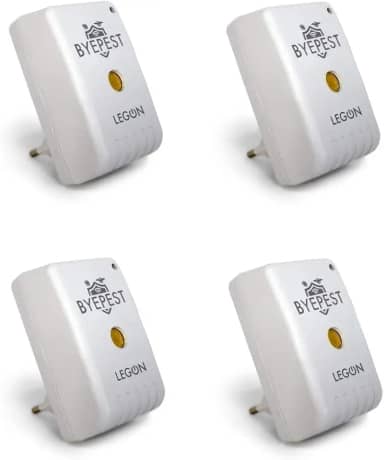 Kit c/ 4 Repelente Eletrônico Espanta Ratos E Morcegos ByePest Alcance 200m²