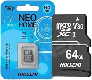 Cartão de Memória 64GB Hiksemi HS-TF-D1 92MB/s UHS-I Compatível com Câmeras Wi‑Fi, MicroSDHC/XC