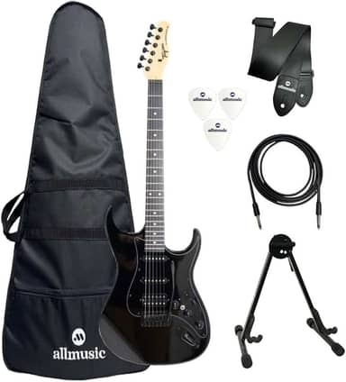 Kit Guitarra Tagima DuoSmart-S Black + Capa + Acessórios