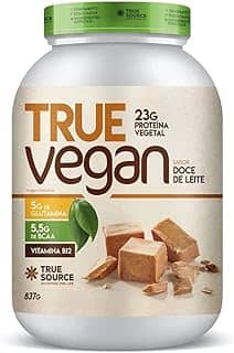 True Source True Vegan Proteína Vegetal - 837G Doce De Leite